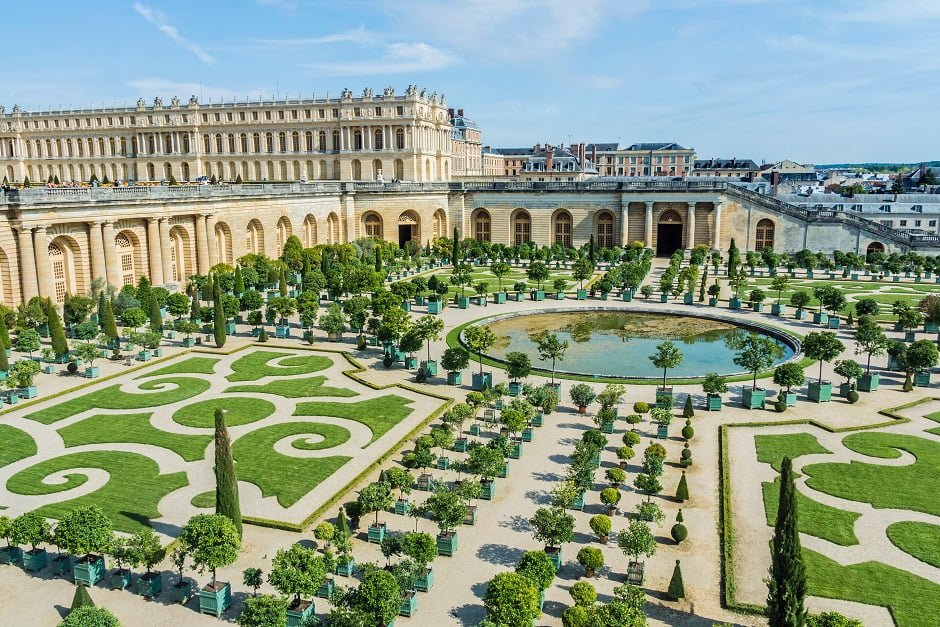 Chateau de Versailles Gardens in Paris, France.