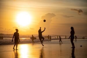 sunset, volleyball, beach, silhouette, beach volleyball, sport, playing, golden hour, sun, sunlight, coast, shore, nature, seashore, sea, ocean, leisure, vacation, people, volleyball, volleyball, volleyball, volleyball, volleyball, beach volleyball, sport, sport