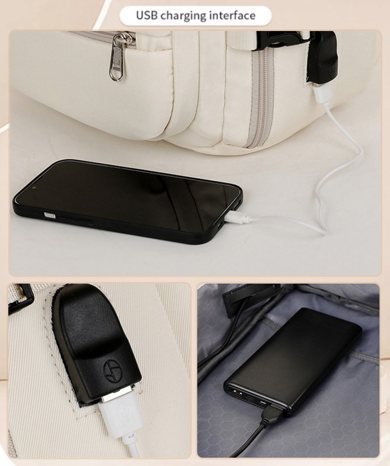 Large Capacity Backpack For Women Men Multiple Pockets And Zippers Versatile Computer Bags Business Travel Backpack - Image 3