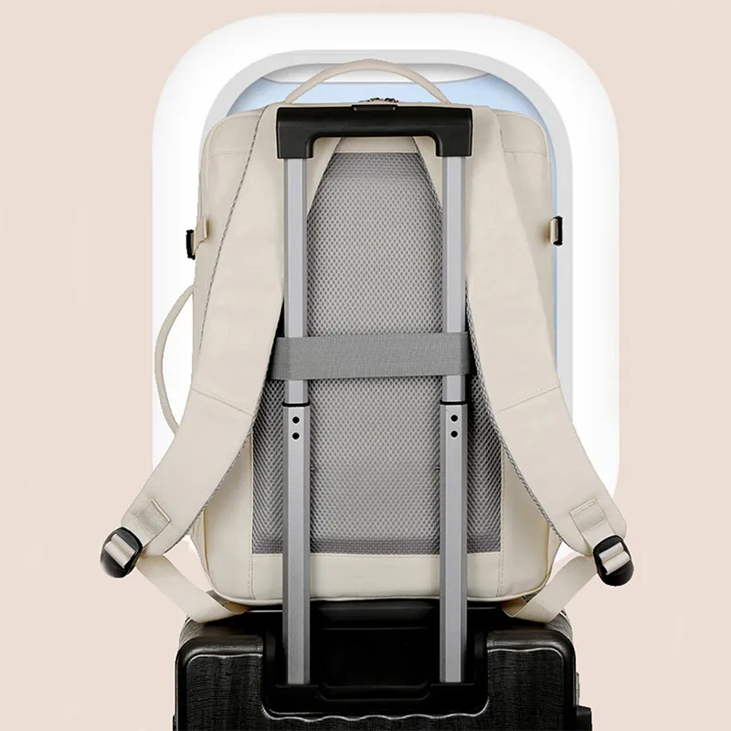 Large Capacity Backpack For Women Men Multiple Pockets And Zippers Versatile Computer Bags Business Travel Backpack - Image 2